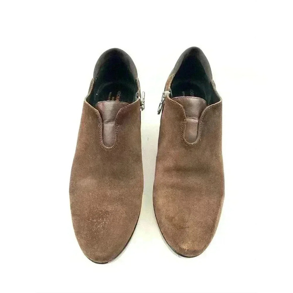 Donald J Pliner Women's Italian Dark Brown Suede Leather Wedge Platform Size 8 - Picture 9 of 9